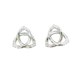 Celtic Trinity Knot Cubic Zirconia Stud Earrings